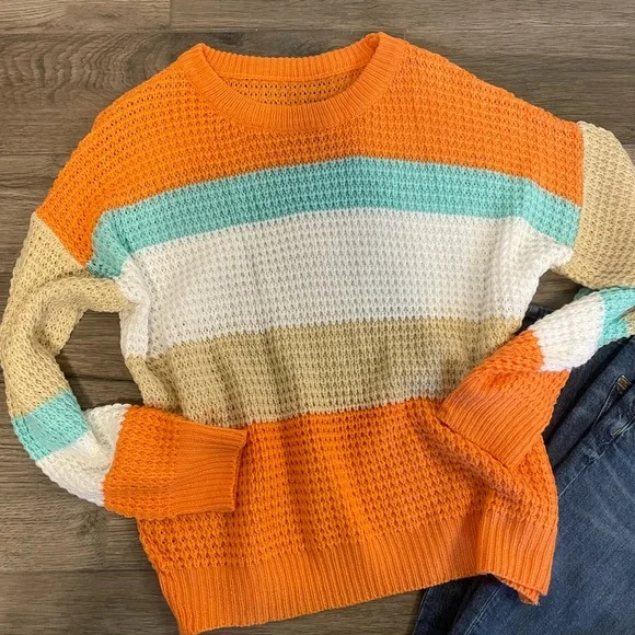Colorful Knit Sweater - Picture 2 of 4